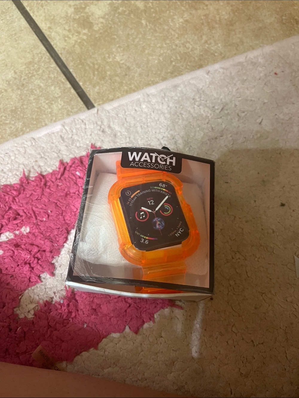 Watch Accessories Protective Case and Band for Smartwatch - Orange